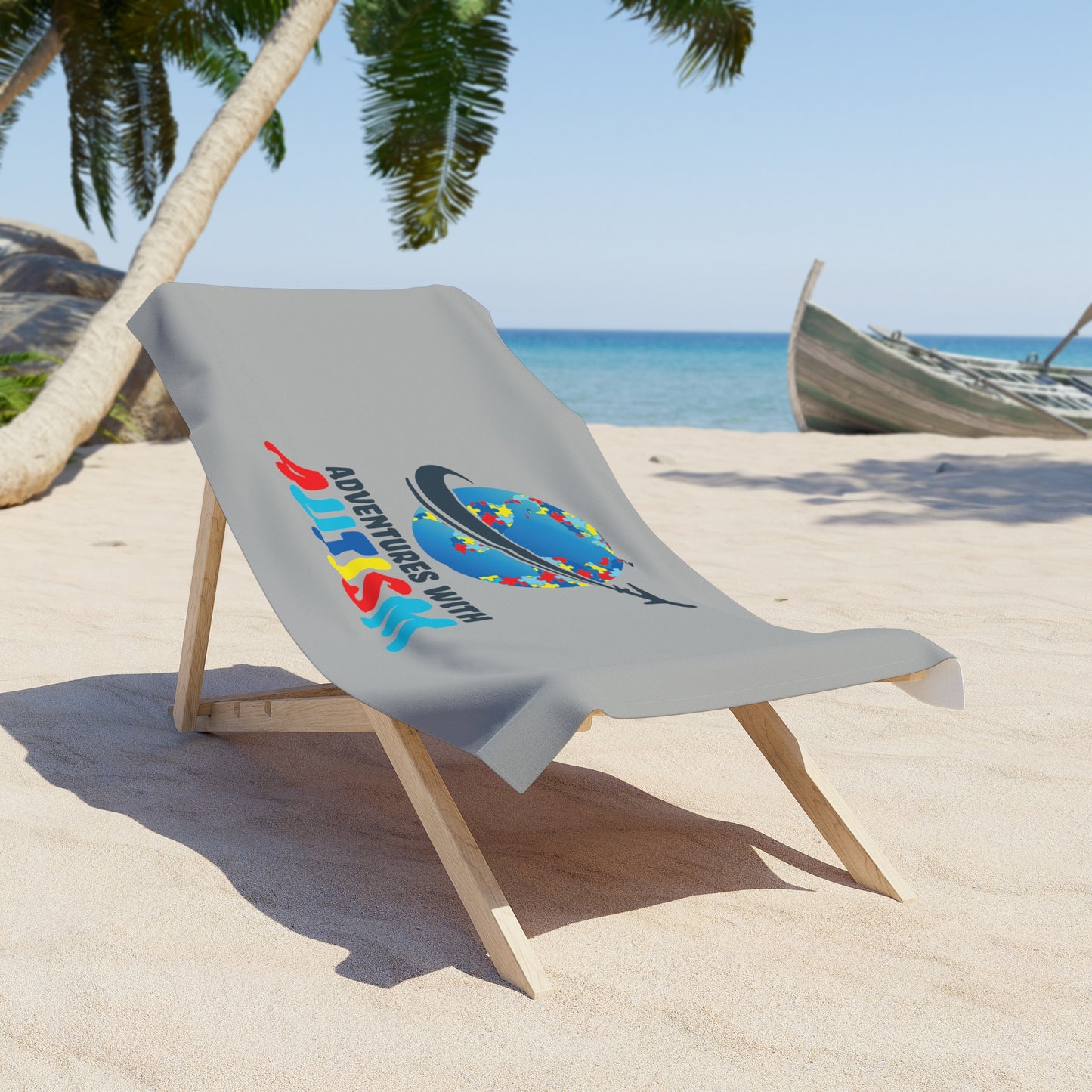 Adventure with Autism Beach Towel