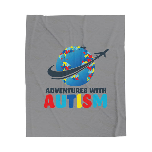Adventures with Autism Plush Blanket