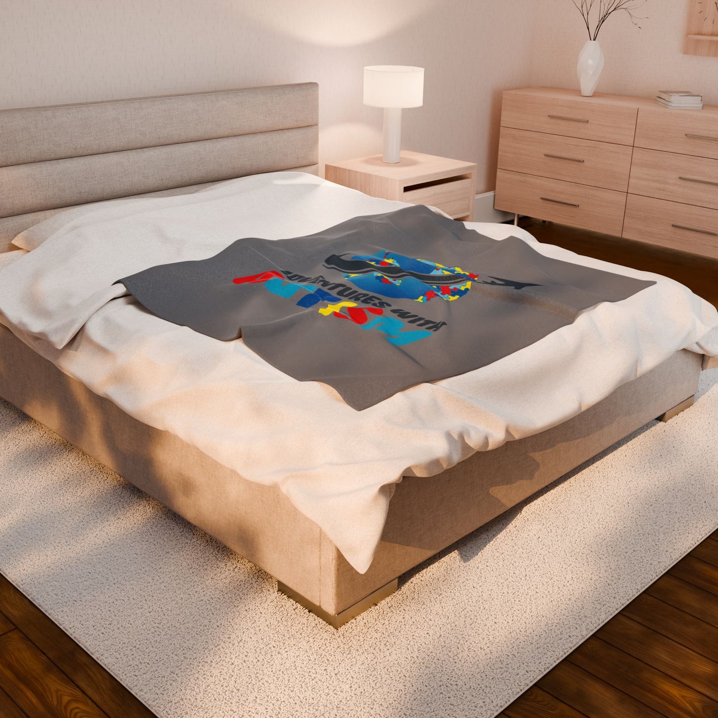 Adventures with Autism Plush Blanket