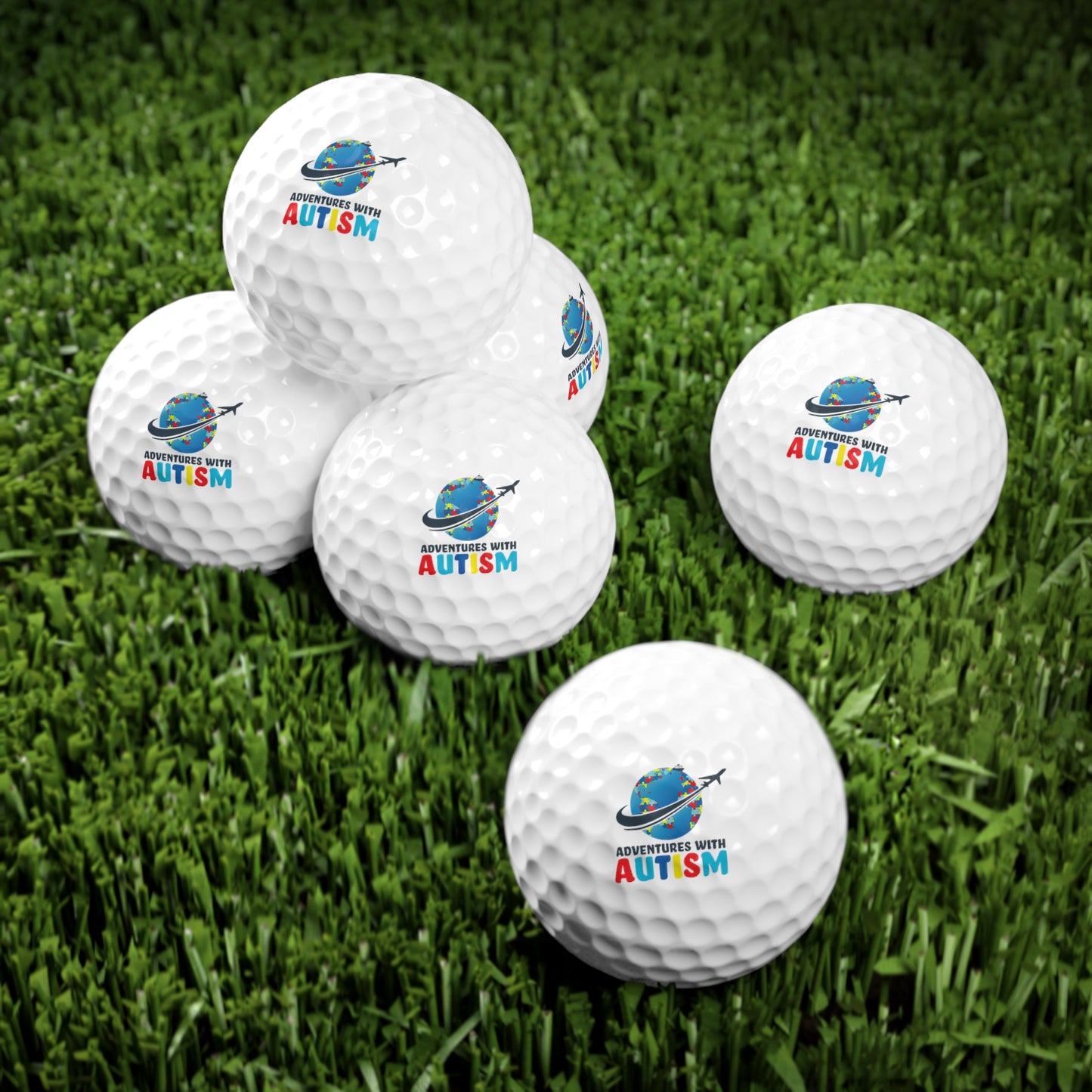 Adventures with Autism Golf Balls, 6pcs