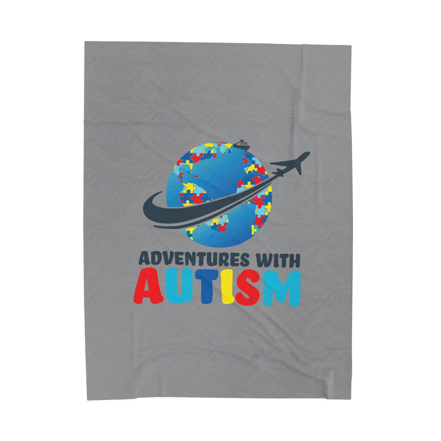 Adventures with Autism Plush Blanket