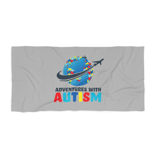 Adventure with Autism Beach Towel
