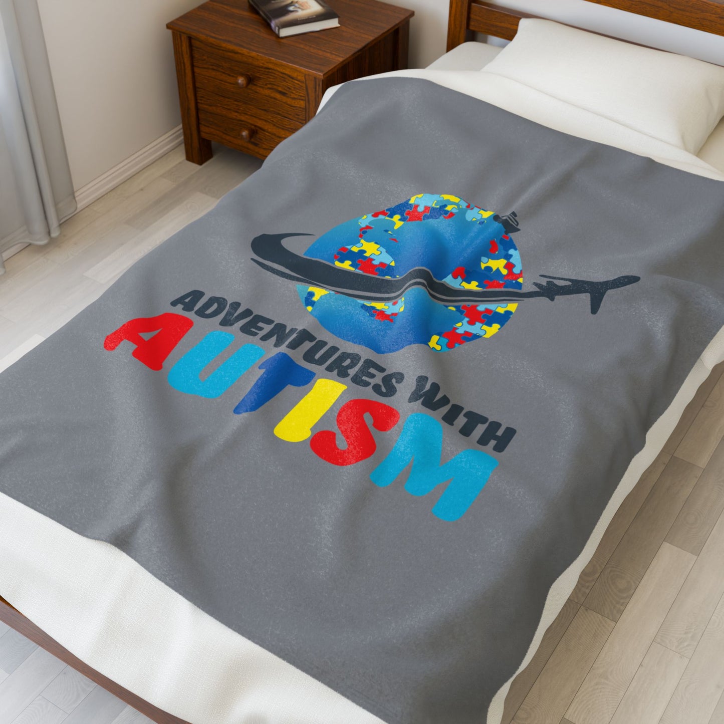 Adventures with Autism Plush Blanket